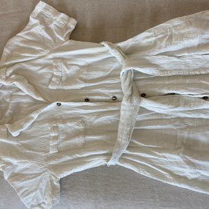 Anthropologie Mid Length Linen Dress